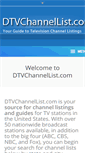 Mobile Screenshot of dtvchannellist.com